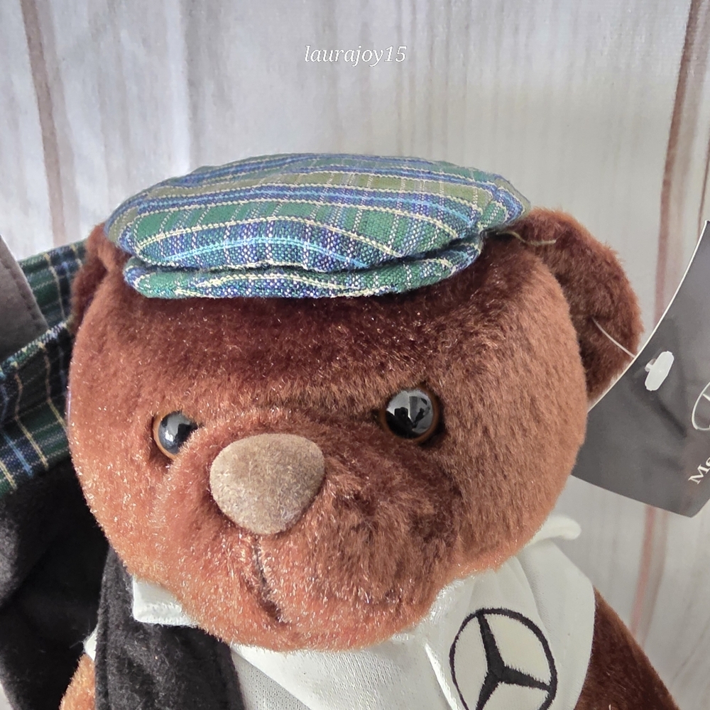 🌞SOLD🌞 Mercedes Benz Golfer Teddy Bear Plush Toy St Andrews Links 10 Inch 2015 - Picture 2 of 9